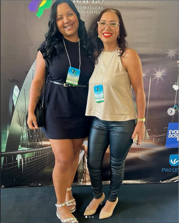 Lena Santos em evento profissional